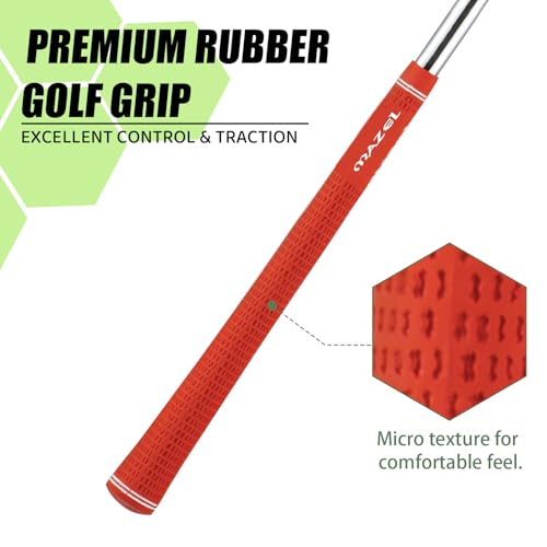 Mini Driver Golf Swing Trainer Aid for Hitting Accuracy & Speed - Red, Right Hand