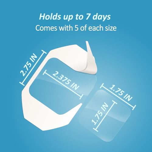 10 Pack Waterproof Transparent Wound Dressings - Tegaderm Film, 7-Day Coverage