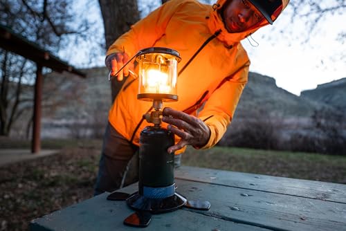 Propane Lantern for Camping & Emergency with Adjustable Brightness - Double Mantles Included