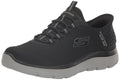 Skechers Men's Summits High Range Slip-In Shoes Black/Charcoal Size 10 - Lightweight & Cushioned