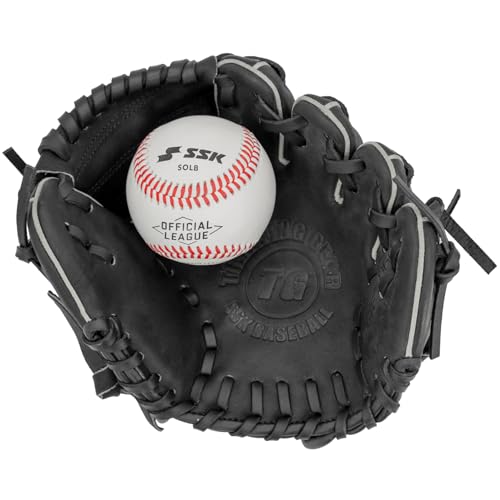 SSK Z5 Baseball Training Gloves 8.5" Black Right Hand Throw - Game-Ready Leather