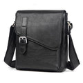 Augus Genuine Leather Messenger Bag for Men - Black1, Fits 11.5" Tablet