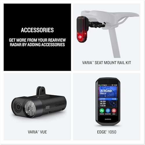 Garmin Varia™ RearVue 820 Cycling Radar & Tail Light - Bike Safety & Visibility