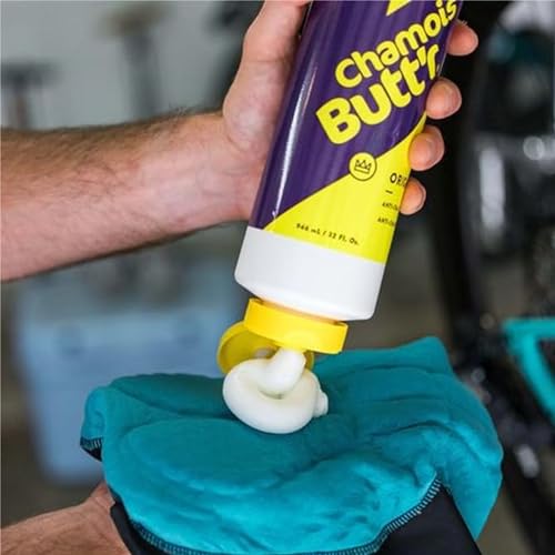 Chamois Butt'r Anti-Chafe Cream 32oz with Keychain Light for Athletes