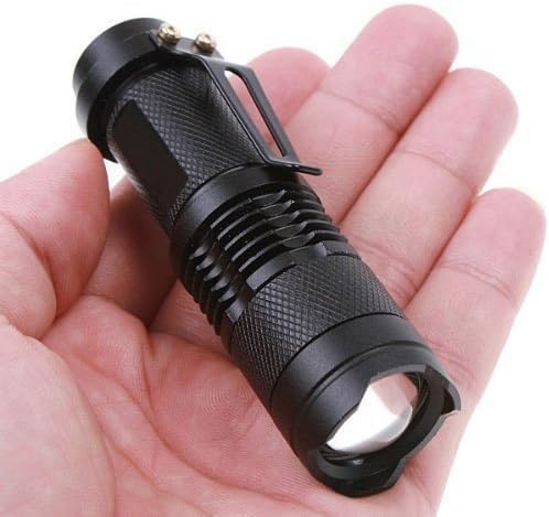 4 Pack Green LED Flashlights 150 Yard Night Observation Torch - Single Mode