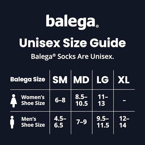 Unisex Athletic Running Socks with Cushioning Impact Resistance - Black, Medium