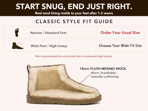Mini Sheepskin Boots with Arch Support - Classic Chestnut 9 / Warm to -22°F