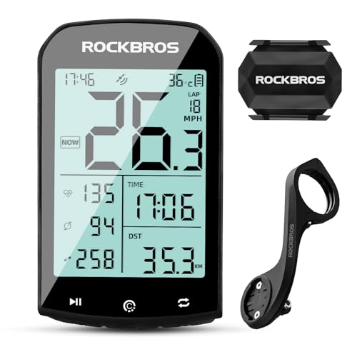 Wireless Bike Computer with Speed Cadence Sensor 2.9" LCD Display - M1+C3+Mount 2024