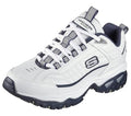 Skechers Men's Energy After Burn Sneakers White/Navy 10.5 Wide