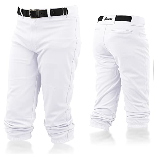 Youth Baseball Knicker Pants - White Medium - Franklin Sports