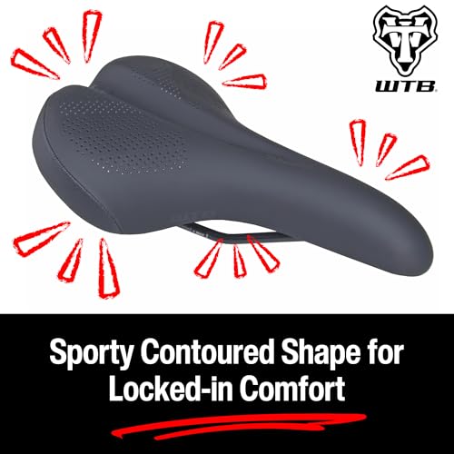 WTB Comfort Bike Saddle - Extra Wide, Plush Padding, Contoured Shape