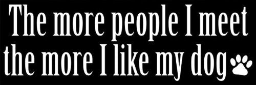 Pet Dog Bumper Sticker - Adoption Rescue Love Quote 3x9 Inch Outdoor Vinyl