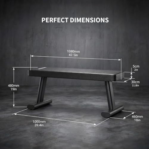 PROIRON Heavy Duty Flat Weight Bench 1200LB Capacity for Strength Training