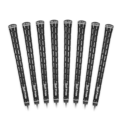 Golf Pride Tour Wrap Midsize Golf Grip 8-Pack Black - Standard & Jumbo