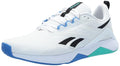Reebok Men's Nanoflex TR 2.0 Cross Training Shoes White Black Green 12