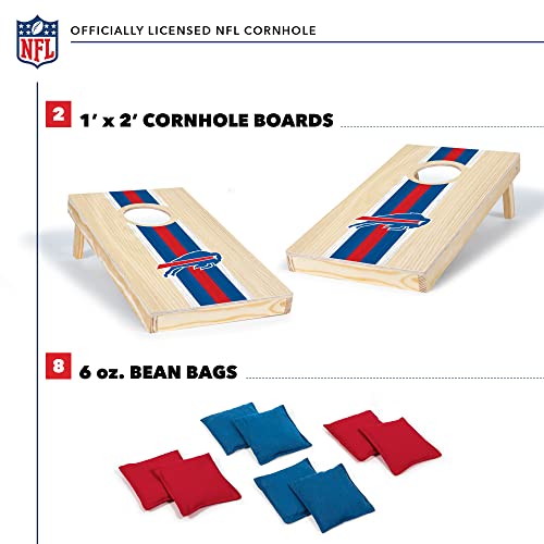 Buffalo Bills NFL Portable Cornhole Set - Travel Size 2 Boards & 8 Bean Bags