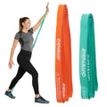 Theraband High Resistance Band Set of 2 - Light & Medium (15-25 lbs) - Exercise & Rehab