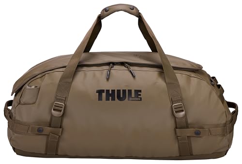 70L Weather-Resistant Duffel Bag - Khaki, Converts to Backpack, Travel Ready