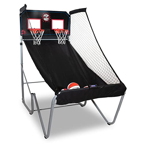 Pop-A-Shot Dual Shot Indoor Electronic Arcade Basketball - Black