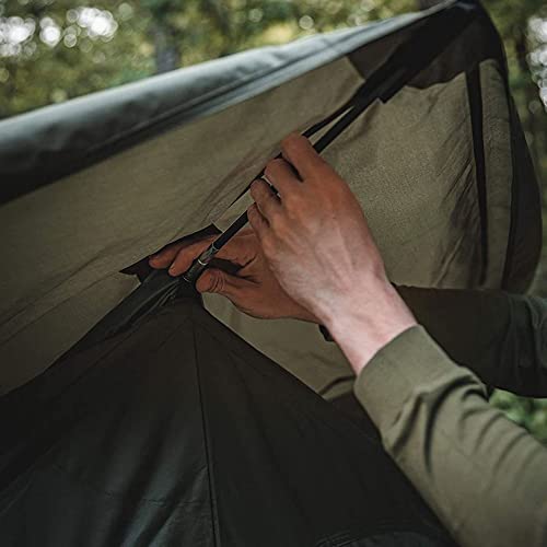 4-Person Pop-Up Camping Tent with Waterproof UV-Resistant Mesh Hub Setup