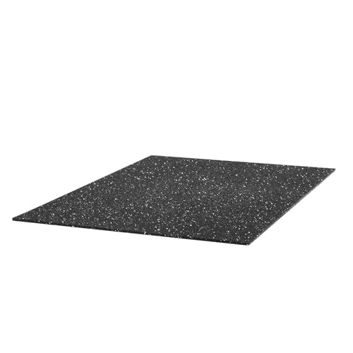 VEVOR Interlocking Rubber & EVA Foam Gym Floor Tiles 48 sq ft Black & White