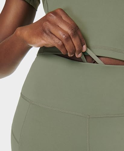 Sweaty Betty Women's All Day High Waist 7/8 Yoga Leggings - Umbra Green Small