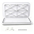 Amarine Made 24" x 14" Boat Hatch - White Deck Hatch with 180° Hinge