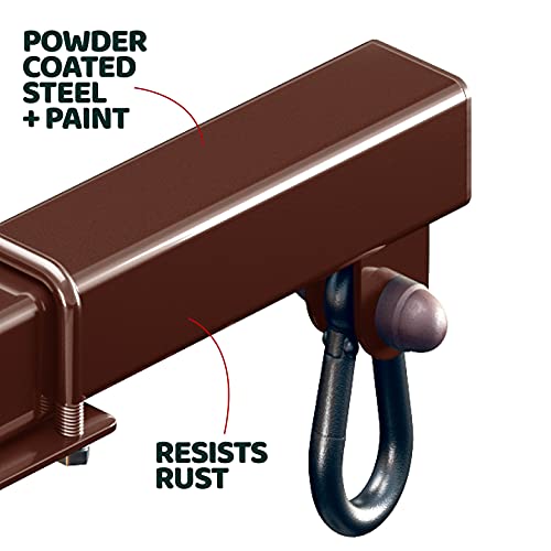 Heavy Duty Swingset Conversion Bracket 2 Pack - No Tree Needed, Brown