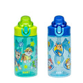 PAW Patrol Chase & Friends Kids Water Bottle 16oz Leak-Proof Straw 2-Pack