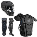 Youth Catcher's Kit Black - Helmet, Chest Protector & Leg Guards