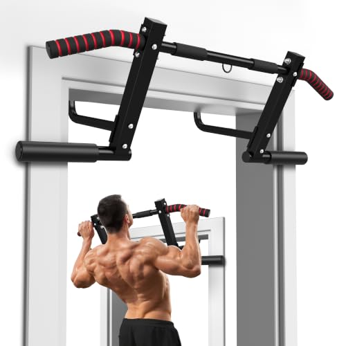 Doorway Pull-Up Bar with Multi-Grip Handles - No Drill Home Fitness Equipment