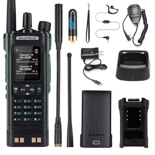 Baofeng DM-32 UV/Analog Digital 2-Way Radio GPS Satellite Matching Black