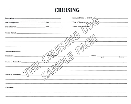 Cruising Log Book for Boating & Yachting - Waterproof Spiral Notebook with Guest Registry
