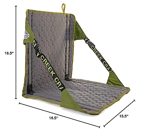 Outdoor Camping Chair with Adjustable Straps Water-Resistant Compact Seat - Olive/Slate / Original