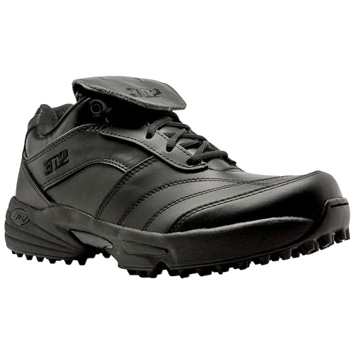 3N2 Reaction Low Turf Umpire Shoes - Wide Fit, Leather, Comfortable for Baseball Officials