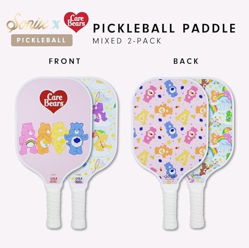 Sonix Pickleball Paddles Set of 2 - Care Bears Edition - USAPA Approved Fiberglass