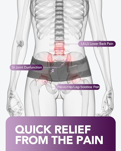 XX-Large Sacroiliac Belt for Women with Extra Support Stays - Violet