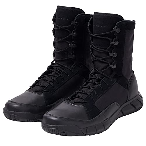 Oakley Men's Light Patrol Tactical Boots Blackout Size 9.5 - Waterproof, Slip-Resistant
