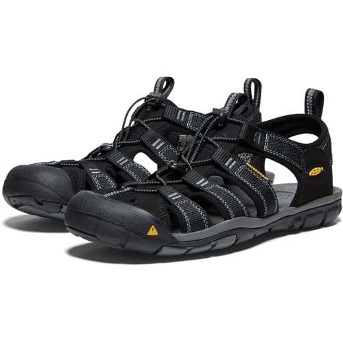 KEEN Men's Clearwater CNX Water & Hiking Sandals - Black Gargoyle, Size 10