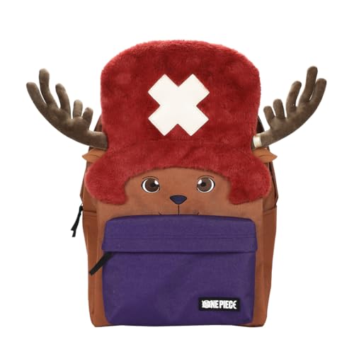 17-Inch Chopper Character Backpack with Laptop Sleeve & Water Bottle Pockets