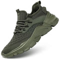Men's Running Shoes Army Green 9.5 Non Slip Breathable Lightweight Sneakers