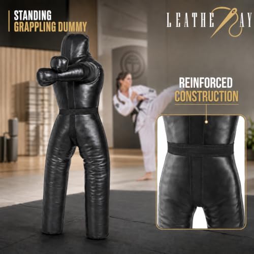 Synthetic Leather Jiu Jitsu Dummy 70 Inch Standing Grappling Dummy for Martial Arts Training