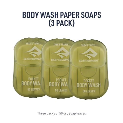 Travel Pocket Body Wash 3-Pack - Biodegradable Soap Leaves for On-the-Go Hygiene