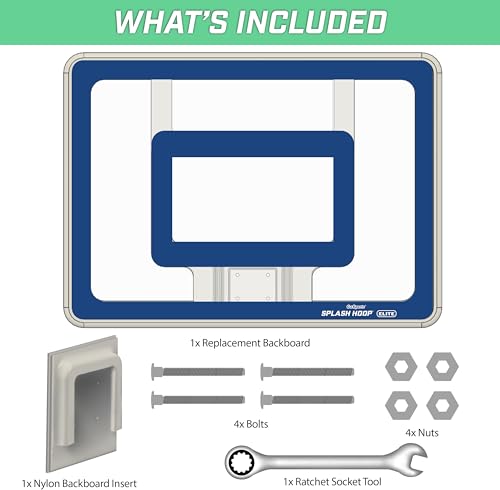GoSports Splash Hoop Elite Pool Backboard Replacement - Backboard Only