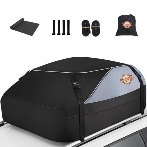 Sailnovo 15 Cu Ft Waterproof Roof Cargo Bag 41x36x17 Inches for Vehicles