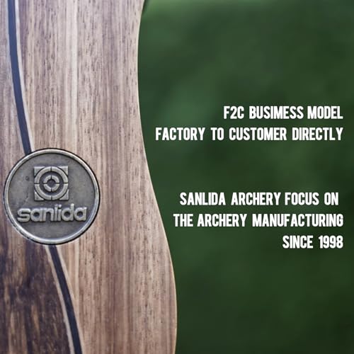 Sanlida Eagle X9 58-Inch Recurve Bow Set for Hunting & Target Shooting, 25-60 lbs