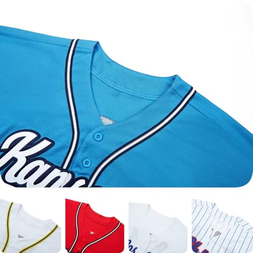 Men's Medium NYUONODAI Baseball Stitched T-Shirt - White, NY-1-99#