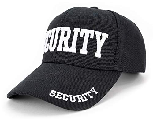 First Class Security Cap with ID Badge - White, One Size