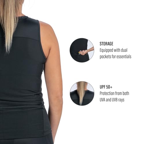 Zoot Women's Core Tri Tank Top - Medium Jet Black Activewear