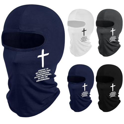 Cross Full Face Ski Mask Balaclava for Winter Sports - Shyyween 4 Pack